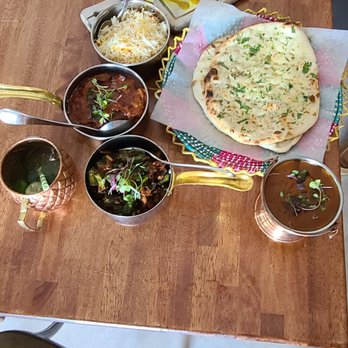 Khan Saab Desi Craft Kitchen - Sella Basmati Rice, Lamb Rogan Josh, Bhindi Masala, Dal Bhukara, Garlic Naan 07-24-2021 - Pakistani Near Me - Fullerton, California Khan Saab Desi Craft Kitchen - Sella Basmati Rice, Lamb Rogan Josh, Bhindi Masala, Dal Bhukara, Garlic Naan 07-24-2021 - Pakistani Near Me - Fullerton, California