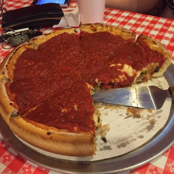 Amato's Pizza - This medium was more than enough for 4 people. Total gut bomb in a good way! - Pizza Near Me - Aurora, Illinois