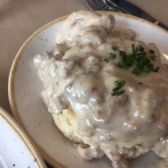 Grace & Grit - Biscuit with sausage gravy - Southern Near Me - Mount Pleasant, South Carolina