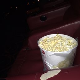 Multiple damaged seats. Some don't recline. Yuck! The popcorn tasted like mold! Probably the self service bitter station needs to be cleaned