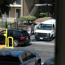 El Dorado Carpet Cleaning - The carpet cleaner parking in a handicap space.