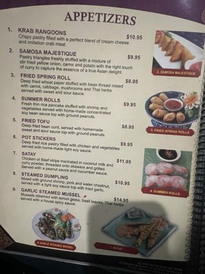 Menu photo 5 Thai Thani Orlando, FL