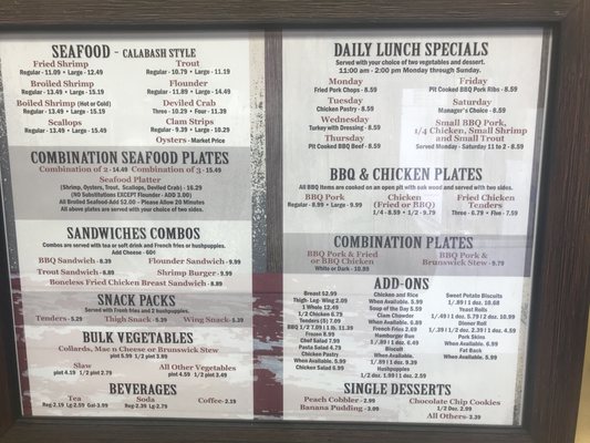 Menu photo 3 McCall's Bar-B-Que & Seafood Goldsboro, NC