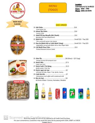 Menu photo 7 Ga Nuong Ngu Vi San Jose, CA