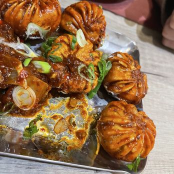 Sarangi - Fried momos in Szechuan sauce - Indian Near Me - Charlotte, North Carolina