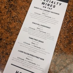 3.00 wine choices.