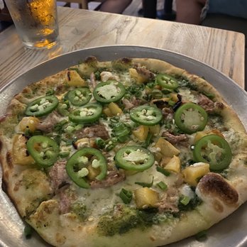Monkeypod Kitchen - Kalua Pork & Pineapple pizza - New American Near Me - Lahaina, Hawaii Monkeypod Kitchen - Kalua Pork & Pineapple pizza - New American Near Me - Lahaina, Hawaii