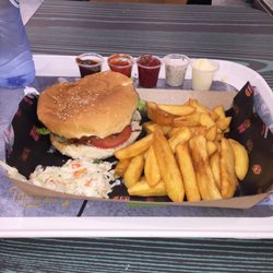 The Grill - Dutch burger with bacon and extra cheese + huge tasty fries