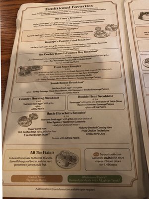 Menu photo 7 Cracker Barrel Old Country Store Clearwater, FL Menu photo 7 Cracker Barrel Old Country Store Clearwater, FL