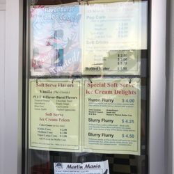 Super Scoop - Current menu