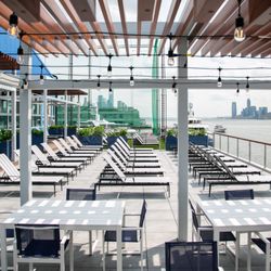Chelsea Piers - Newly renovated sundeck at Chelsea Piers Fitness.