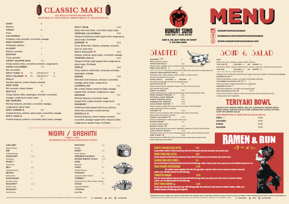 Menu photo 7 Hungry Sumo Sushi Bar Milwaukee, WI Menu photo 7 Hungry Sumo Sushi Bar Milwaukee, WI
