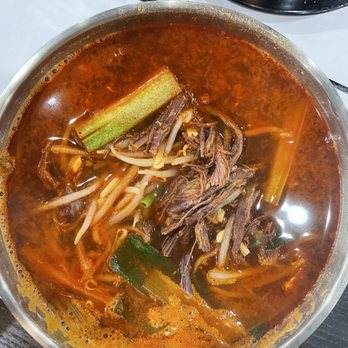 Yoon Busan Gukbap - Spicy Beef Soup (TikTok: @justandyvu) - Korean Near Me - Garden Grove, California