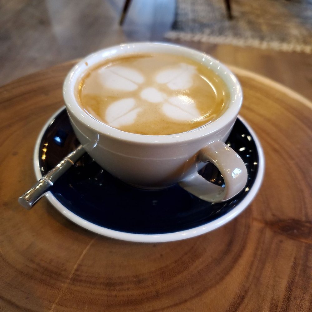 Java Owl Coffee House - Enjoying my favorite - flat white - on a chilly and soggy morning. - Coffee & Tea Near Me - Nassau Bay, Texas Java Owl Coffee House - Enjoying my favorite - flat white - on a chilly and soggy morning. - Coffee & Tea Near Me - Nassau Bay, Texas