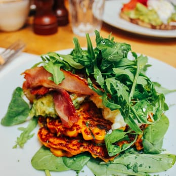 Lantana Cafe - Corn Fritters - Breakfast & Brunch Near Me - London, XGL Lantana Cafe - Corn Fritters - Breakfast & Brunch Near Me - London, XGL