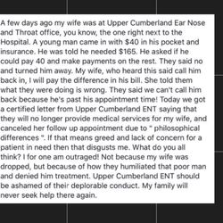 Upper Cumberland Ear, Nose & Throat - Shame on you Cumberland!