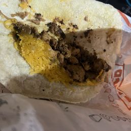 Where's the sauce?! Only cheese and chicken.