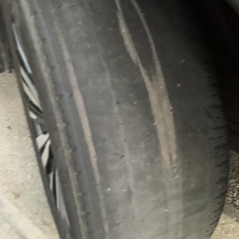 Fox Rent A Car - Bald tire with cord showing - Car Rental Near Me - Burbank, California Fox Rent A Car - Bald tire with cord showing - Car Rental Near Me - Burbank, California