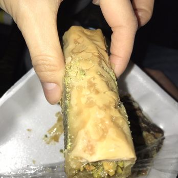 Grand Mid-East Pastry Delight - Pistachio finger with rosewater - Bakeries Near Me - Troy, Michigan Grand Mid-East Pastry Delight - Pistachio finger with rosewater - Bakeries Near Me - Troy, Michigan