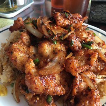 Faley Restaurant - Today's lunch: chili fish (dry) with fried rice - Indian Near Me - Rexdale, Ontario