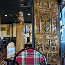 View from table next to entry
