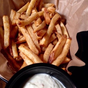 Congregation Brewery & Cocina - French fries served with rosemary garlic mayo and sriracha ketchup ($4.75) - Pubs Near Me - Pasadena, California Congregation Brewery & Cocina - French fries served with rosemary garlic mayo and sriracha ketchup ($4.75) - Pubs Near Me - Pasadena, California