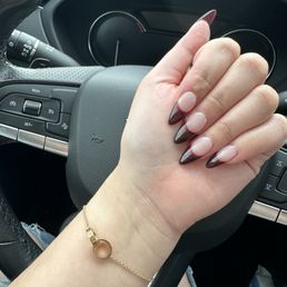 Gel X french tip nails done by Wendy :) Gel X french tip nails done by Wendy :)