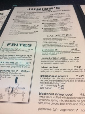 Menu photo 4 Junior's Restaurant & Tap House River Falls, WI Menu photo 4 Junior's Restaurant & Tap House River Falls, WI