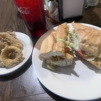 Poor Boy Lloyd's - Catfish poboy, onion rings - Southern Near Me - Baton Rouge, Louisiana Poor Boy Lloyd's - Catfish poboy, onion rings - Southern Near Me - Baton Rouge, Louisiana