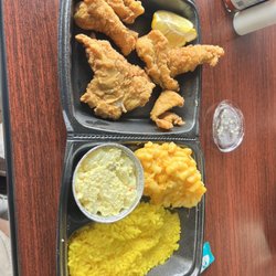 NuNu’s Sweet Soul Food - Catfish Nuggets, Baked Mac and Cheese, Potato Salad, Yellow Rice