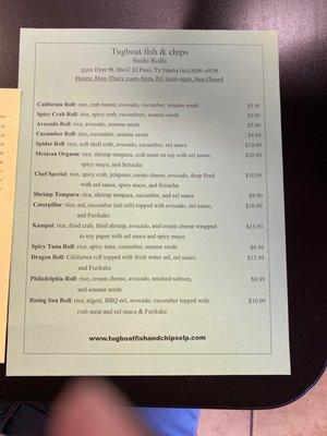 Menu photo 2 TugBoat Fish & Chips El Paso, TX Menu photo 2 TugBoat Fish & Chips El Paso, TX