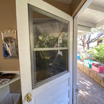 KLEENr Touch Services - Clean window & rescreened it. - Window Washing Near Me - Escondido, California