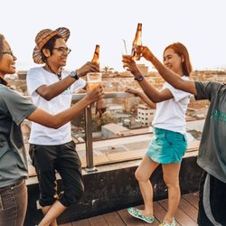 Bambike - Enjoy complimentary drinks at the Bayleaf Sky Deck on Bambike Ecotours' Sunset Experience