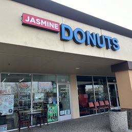 Exterior outside entrance of Jasmine Donuts - Rocklin, California Exterior outside entrance of Jasmine Donuts - Rocklin, California