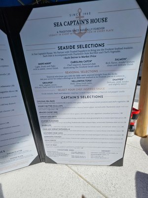 Menu photo 1 Sea Captain's House Myrtle Beach, SC Menu photo 1 Sea Captain's House Myrtle Beach, SC