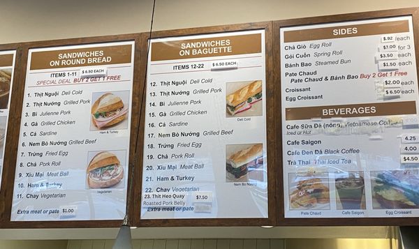 Menu photo 4 Banh Mi Saigon Westminster, CA Menu photo 4 Banh Mi Saigon Westminster, CA