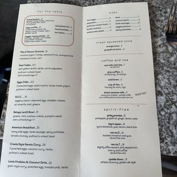 Nura - Brunch menu - New American Near Me - Brooklyn, New York