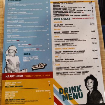 Ma Der Lao Kitchen - Drink Menu, which includes Beerlao - Laotian Near Me - Oklahoma City, Oklahoma Ma Der Lao Kitchen - Drink Menu, which includes Beerlao - Laotian Near Me - Oklahoma City, Oklahoma