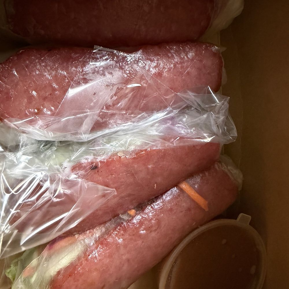 Spring Rolls - Pork Sausage ) Spring Rolls - Pork Sausage )