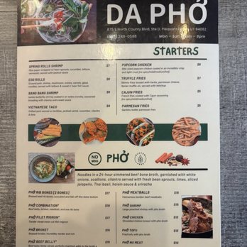 DA PHO - Menu - Vietnamese Near Me - Pleasant Grove, Utah