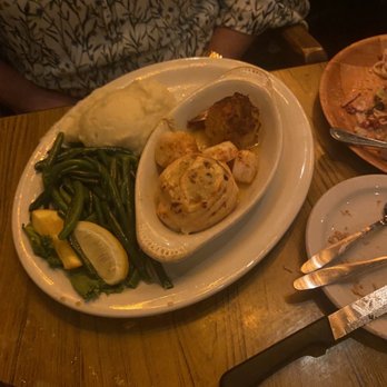 The Pub - Seafood Trio special- stuffed salmon, stuffed shrimp, and scallops. - Pubs Near Me - Pennsauken, New Jersey The Pub - Seafood Trio special- stuffed salmon, stuffed shrimp, and scallops. - Pubs Near Me - Pennsauken, New Jersey