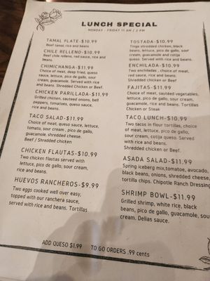 Menu photo 1 Delia’s Mexican Grill Columbia, MO Menu photo 1 Delia’s Mexican Grill Columbia, MO