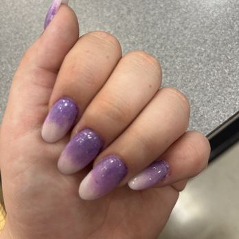Julie's Nails & Spa - I asked for short sharp almond tip with little purple but mostly white ombré and my cuticles hurt so much some started to bleed. - Nail Salons Near Me - Vancouver, Washington Julie's Nails & Spa - I asked for short sharp almond tip with little purple but mostly white ombré and my cuticles hurt so much some started to bleed. - Nail Salons Near Me - Vancouver, Washington