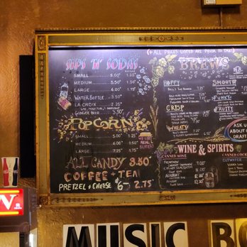 Music Box Theatre - Drink menu - Cinema Near Me - Chicago, Illinois