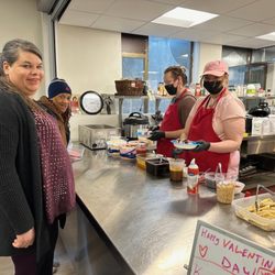 Elizabeth Gregory Home - EGH Day Shelter guests receive hot meals from our kitchen.