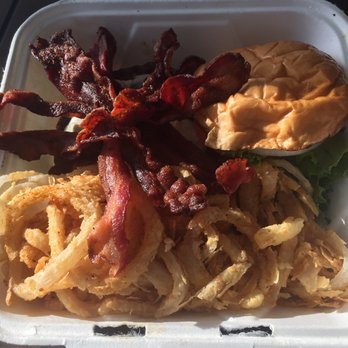 Twisted Root Burger - Somewhere underneath all of that bacony goodness is a great patty. - Burgers Near Me - Dallas, Texas Twisted Root Burger - Somewhere underneath all of that bacony goodness is a great patty. - Burgers Near Me - Dallas, Texas