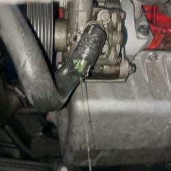 Royal Coaches Auto Body & Towing - Damaged power steering line from improperly moving the vehicle around
