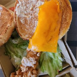 Arby's - One pathetic cheddar chicken sandwich