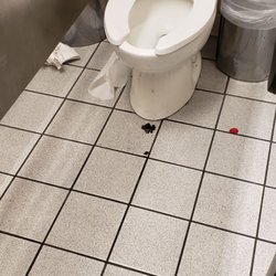Food4Less - What someone dropped some chocolate, who's eating in the bathrooms?.