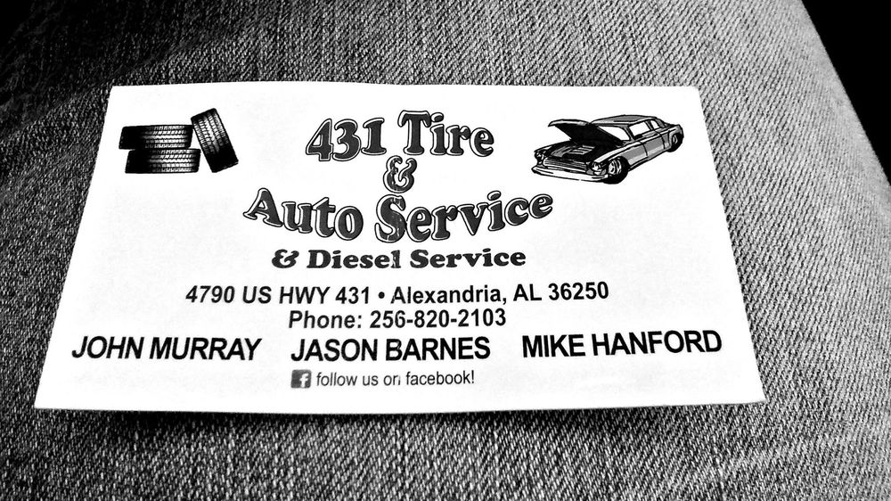 431 TIRE & AUTO SERVICE Updated May 2024 4790 US Hwy 431